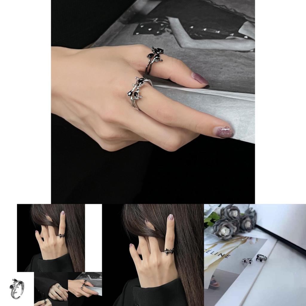 Elegant Adjustable Open Ring With Geometric Design For Women Fashion Accessory 2023
