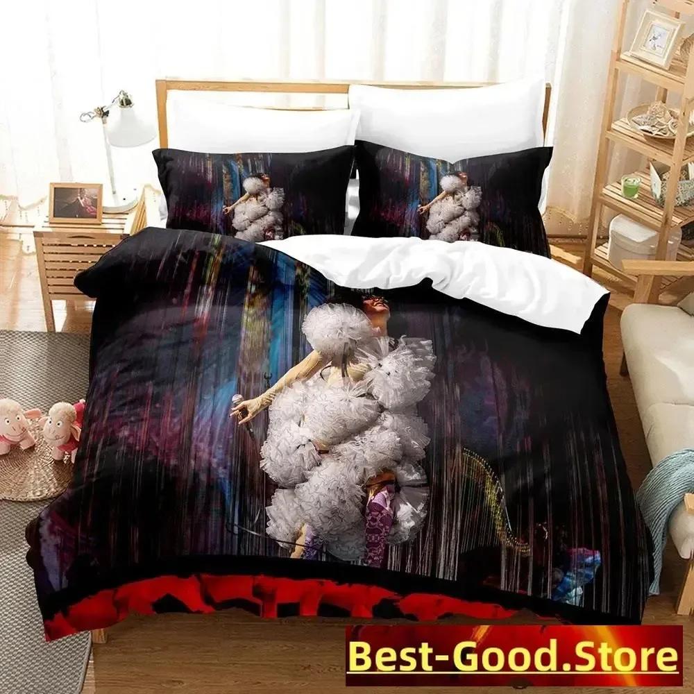 

Bjork Beding Set Single Twin Bedrom Printed Bed Linen Set With Pilowcase Bed Soft Duvet Cover Soft Single Double Quen Super King-Sized Dimensionsd 120*200cm Single