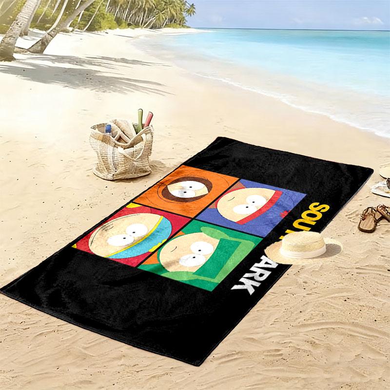 South Park Poster Print Beach Towel, Large Soft Quick Dry Towel for Beach Camping Swimming