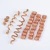 28 Stück Haarspangen Retro-Stil Lebendige Farbe Hohe Haltbarkeit Dekoratives Legierung Schmuck für Damen Haar Spiralzopf Dreadlock-Clips für Damen
