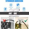 4/10pcs Hooks for Outdoor String Lights - Durable, Clear Self-Adhesive Clips for Christmas Light Hanging & Cable Management