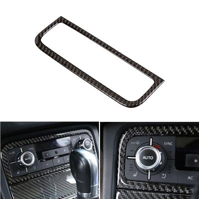 For VW Touareg 2011 2012 2013 2014 2015 2016 2017 2018 Carbon Fiber Center Console Air Conditioning Switch Frame Cover
