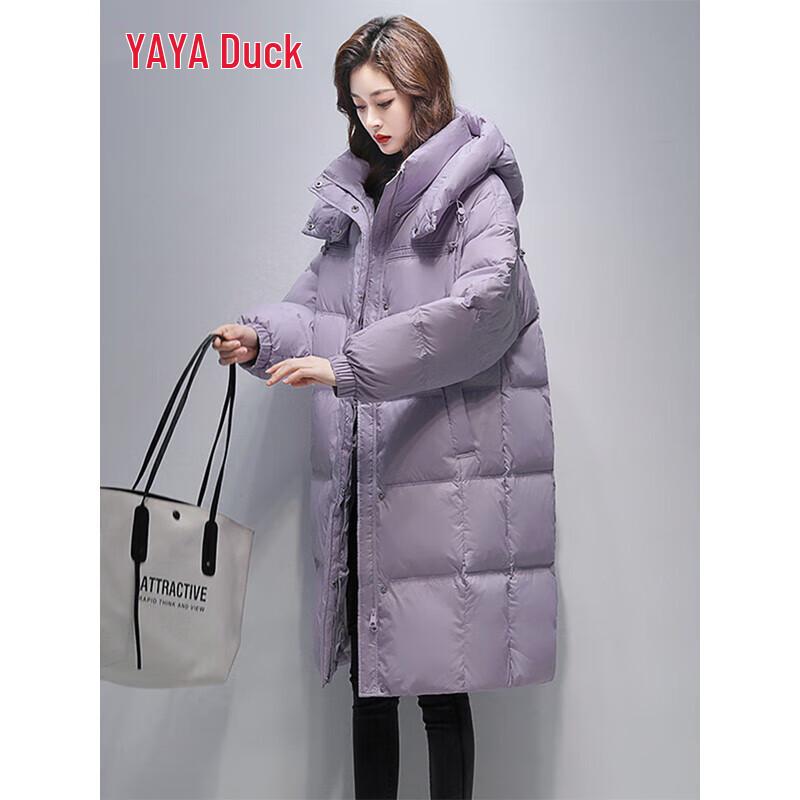 YAYA Women's Over-the-Knee Hooded Down Jacket YE3B633711D