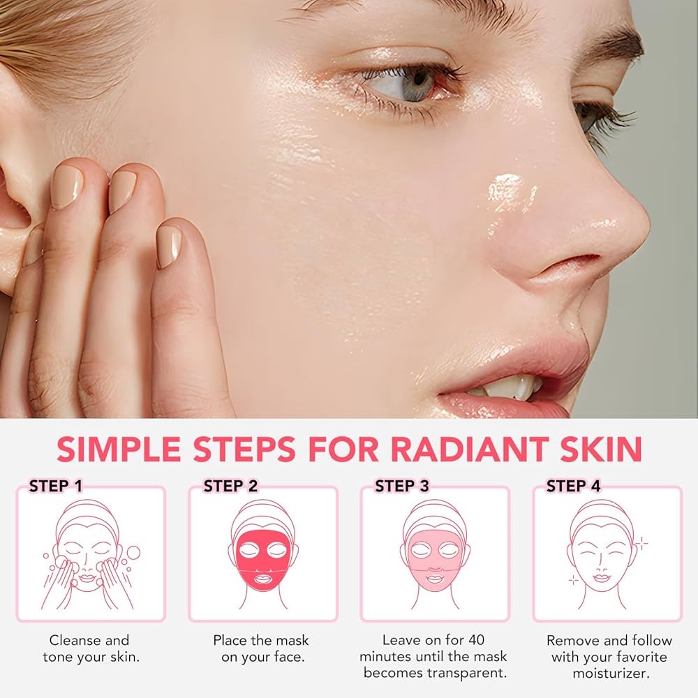 Collagen Anti Wrinkle Facial Mask Anti Aging Fade Fine Lines Firm Skin Moisturizing Brightening Smooth SkinCare Korean Cosmetics