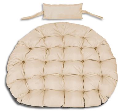 Garden Cushion 120 Cm for Hanging Chair Stork's Nest Waterproof Beige