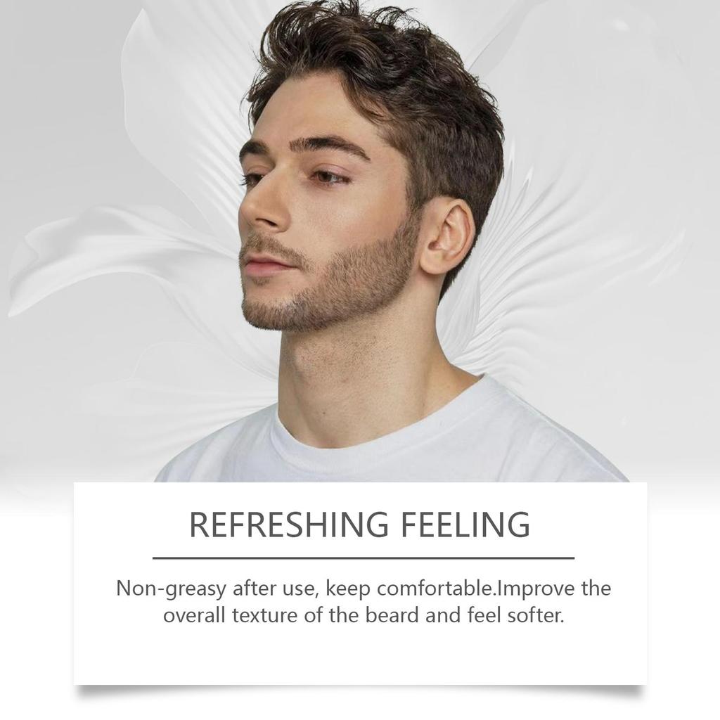 Nourishing Beard Set – Oil + Roller. Tames, softens, and moisturizes beard hair for a stronger, healthier look.