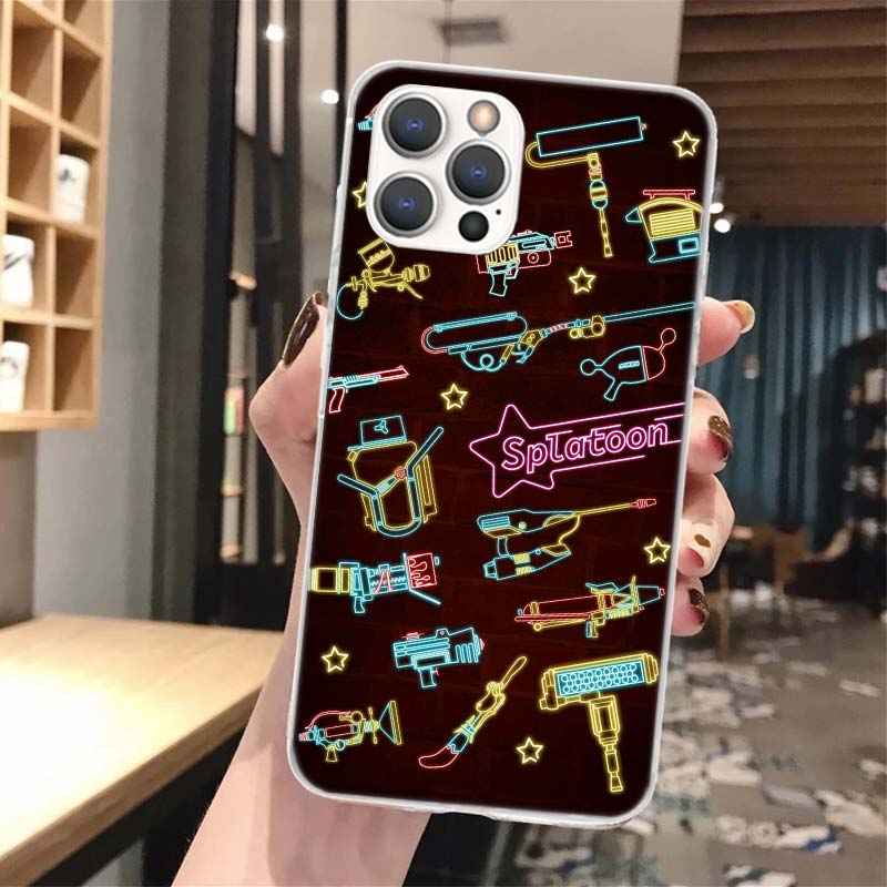 

Game S-Splatoons Soft Phone Case For iPhone 13 12 Mini 11 Pro X XR XS Max 8 7 Plus SE 2020 6 + 6S 5 5S Pattern Cover iPhone 6S