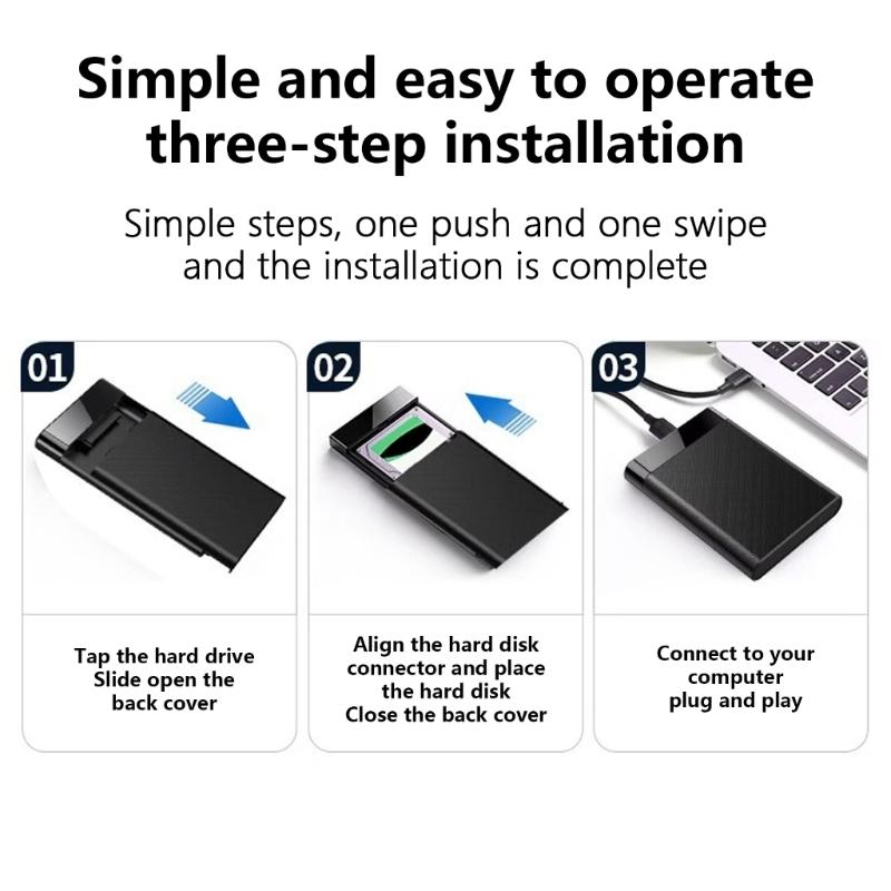 Obudowa na dysk twardy 2,5 cala SATA3.0 do USB3.0 USB2.0 3.1 Obudowa na dysk HDD dla PC SSD Obudowa Zewnętrzne Pudełko do przechowywania