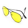 Dervin Golden Frame Men Women Aviator Sunglasses for Driving/Shooting (Yellow Lens) - Perfect for Any Weather