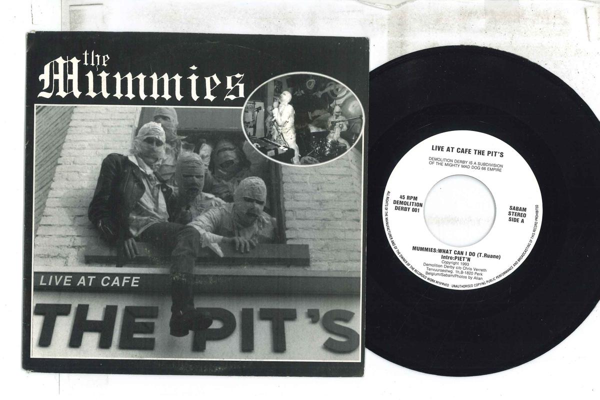 

7inch Record MUMMIES SUPERCHARGER Live At Cafe The Pits Boom Boom 001 DEMOLITION DER 1993 Belgium Rock Used