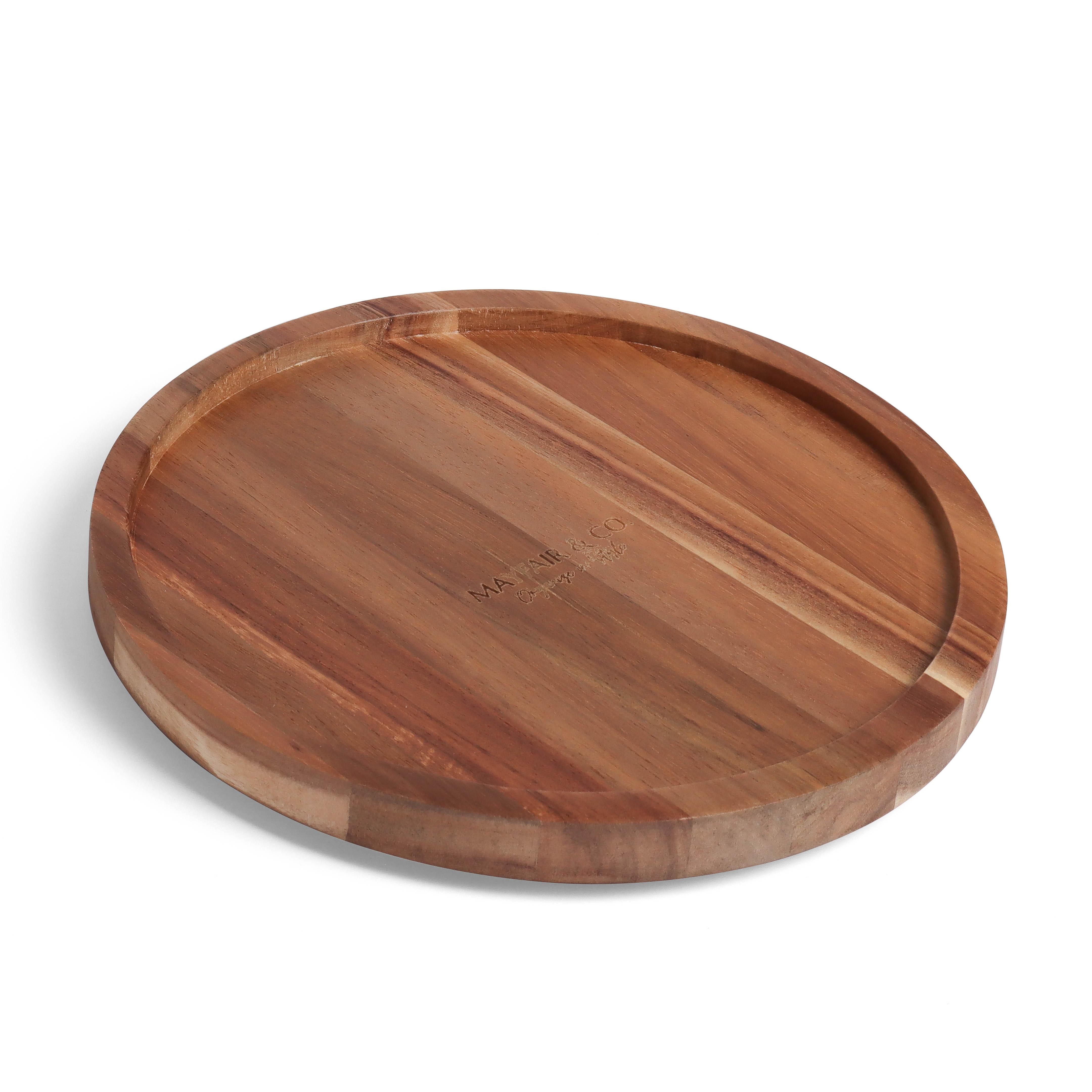 Mayfair & Co. Siena Acacia Turntray