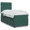 VidaXL Slat Bed Base with Mattress Dark Green 100x200 Cm, Bed, Platform Bed, Panel Bed, Bedroom Furniture 3292265