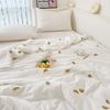 Super Soft Double Layer Yarn Summer Blanket Skin-friendly Breathable Lightweight Quilt for Children Adult Comforter Summer Duvet