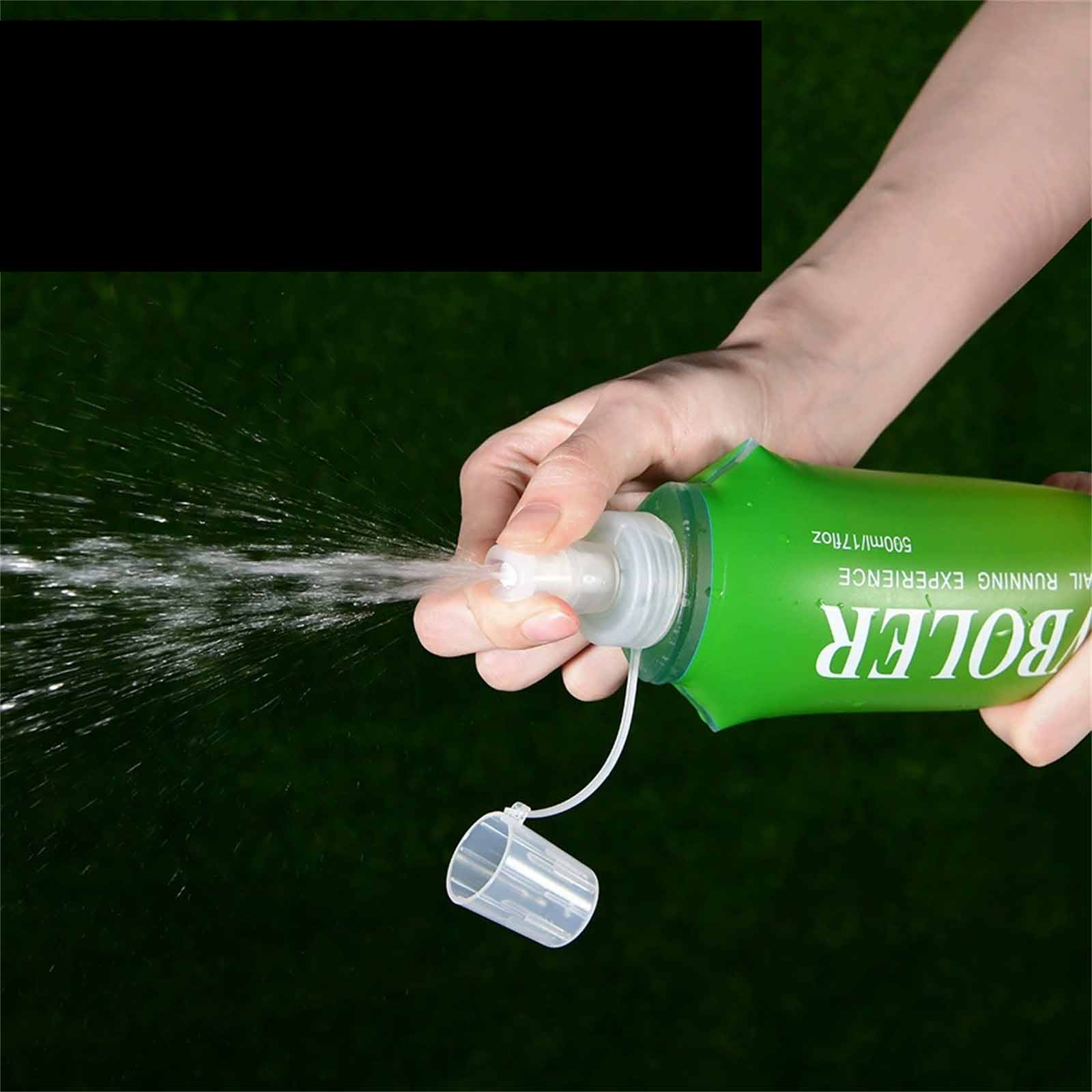 

Outdoor Sports Foldable Water Bottle – TPU Food-Grade Hydration Bag for Running, , Cross-, Hiking & Travel S зелёный