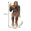 Bigfoot Peace Sign Decorative Sasquatch Yeti Statue  Gorilla Figurine Indoor Outdoor Sculpture for Patio Deck Home Office