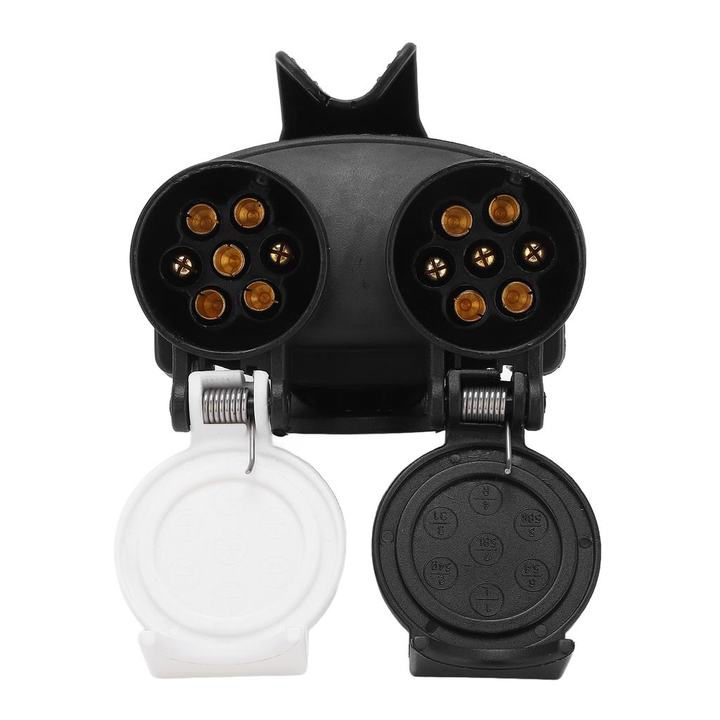 13 to 7 Pin Adapter N S Type Waterproof Plug Socket Converter for Trailer Truck 12V European
