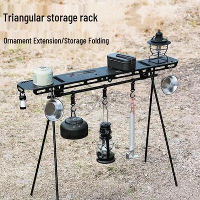 Rack de Acampamento Dobrável Multifuncional para Exterior Junkaiwei