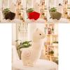 Adorabile Peluche Alpaca Giocattolo con Design di Pecorella Carina in Vari Colori