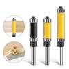 Double Edges Trimming Router Bit With Double Bearing Guide Carbon Steel Body Rust Resistant Finish for DIY Enthusiasts