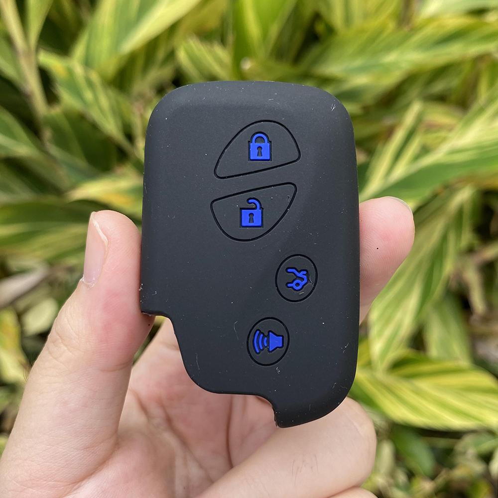4 Buttons Silicone Car Fob Key Cover Protect Skin Case Rubber Shell Holder for Lexus Ct200h Es350 Gs350 Gs450h Gs460 Is250 Is350
