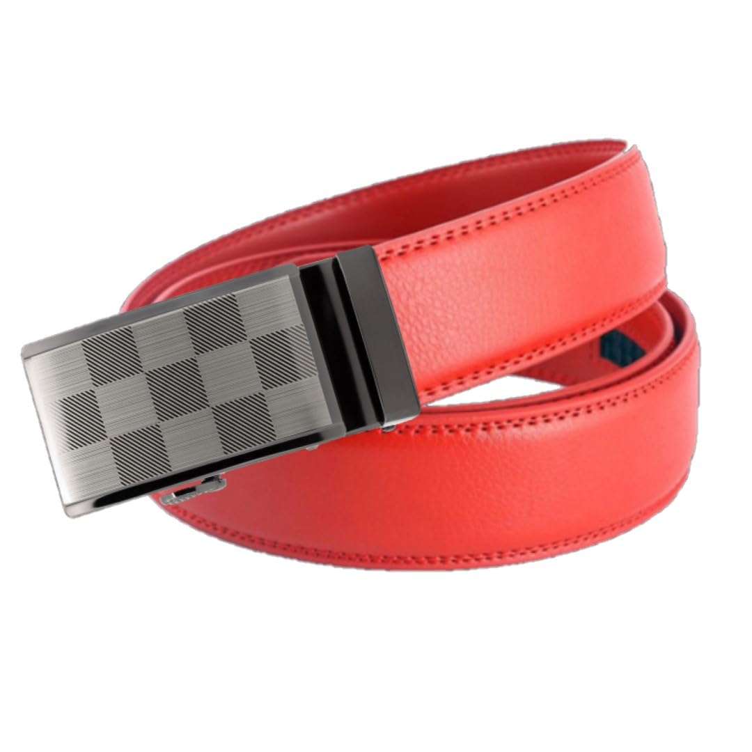 

FleurUneffe Ремень из натуральной кожи с оби Регулируемый ремень с возможностью обрезки Нет в наличии в и коричневом цвете Мужской (Пояс в комплекте) - Оби, Отверстия, Авто-блокировка,