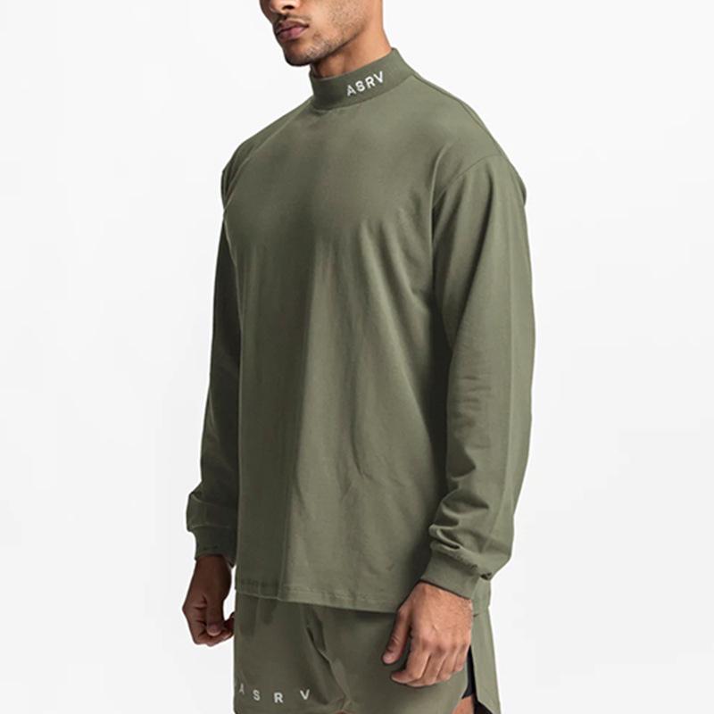 Men's Youth Plus Size High Neck Sweatshirt - Long Sleeve Casual Jacket for Spring & Autumn