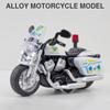 1:Model motocyklu s 12 stupni policejní lité slitiny, funkce stahování se zvukem a světlem pro děti Kolekce dárků pro dospělé