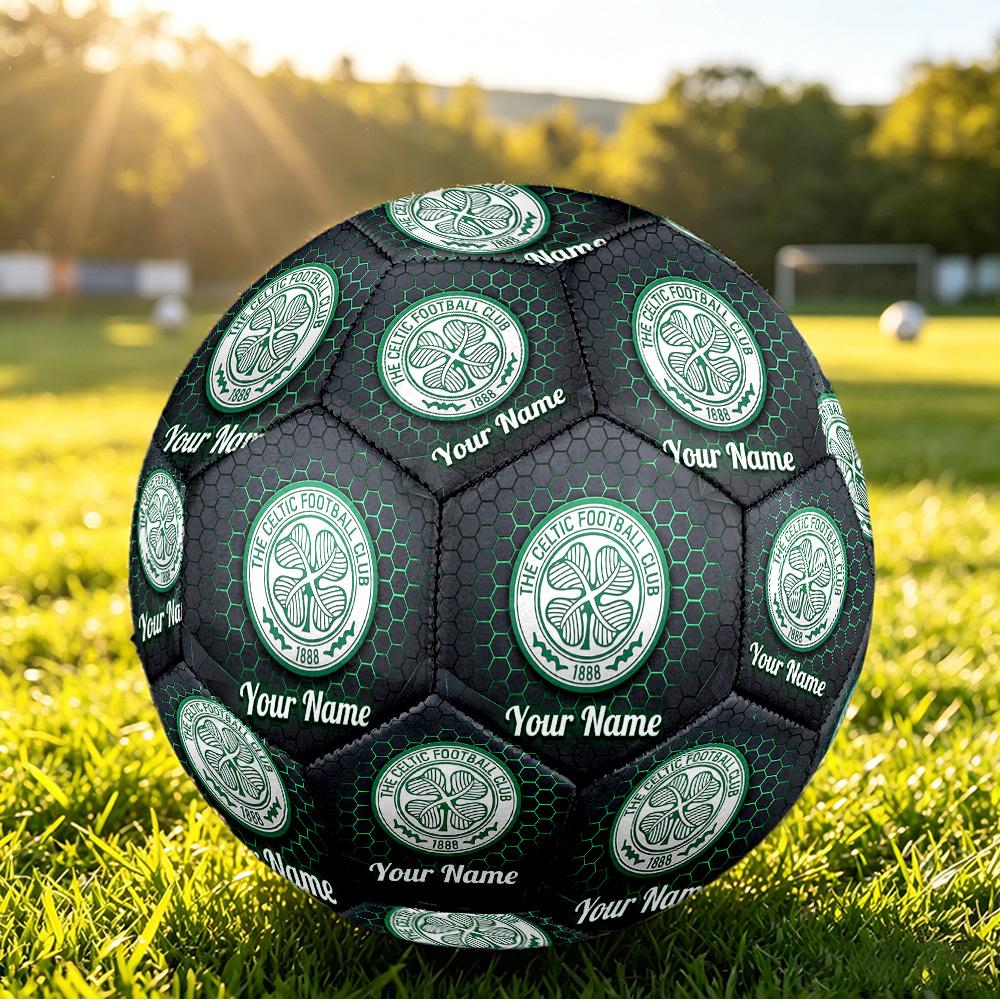 Personalized Size 5 Football Celtic FC Pattern Outdoor Game Sports Ball Gift