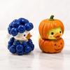 Cartoon-Fruchtente-Figur Kreative Blaubeerenten-Skulptur Halloween-Dekoration
