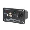 Rocker Toggle Switch Panel Bilge Pump Auto Off Manual Switch Panel for RV Yacht Car