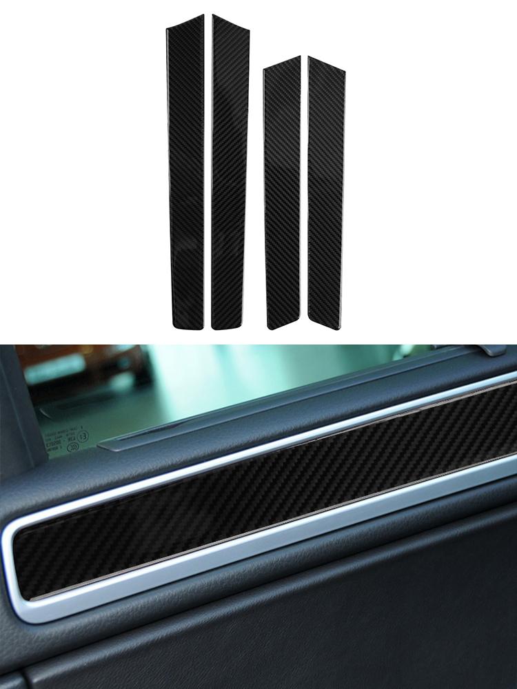For Volkswagen VW Touareg 2011-2015 Car Carbon Fiber Sticker Version LHD Gear Shift Panel Interior Center control panel door