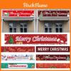 Christmas Banner Party Decorations For Indoor And Outdoor Use 300x50cm Polyester Fabric