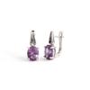 925 Sterling Silver Earrings Created Oval 7*9mm Color Change Alexander Nano Luxury Fine Jewelry for Women Valentines and Daily