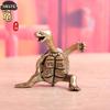 1 Stück Messing Mini Metall Schildkrötenform Kupfer Ornament Dekorative Handwerkskunst Glücksbringer Schreibtischornamente Langlebigkeitstier Schildkrötenfiguren