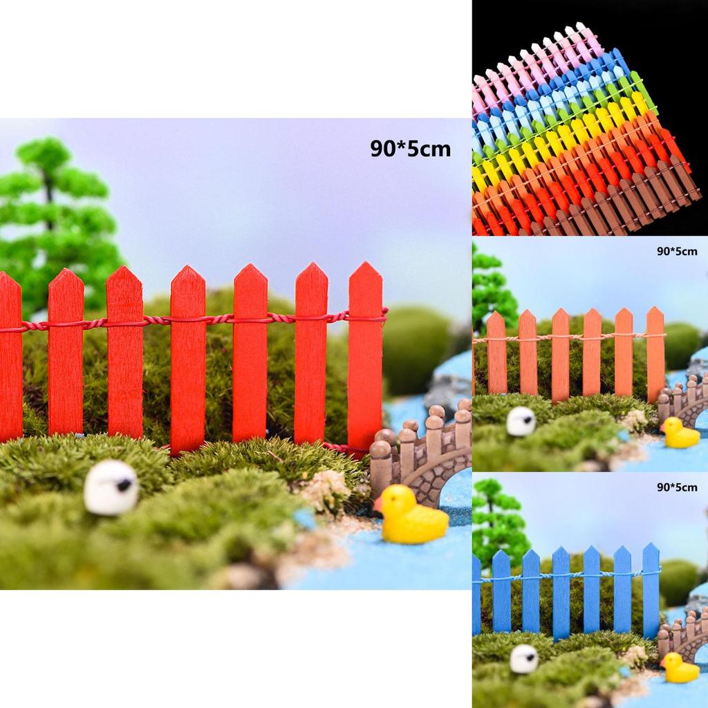 90cm Mini Wood Fence Perfect For Dollhouse Landscape Decoration**
