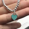 Classic Heart-shaped Ladies' Enamel Bead Bracelet With European And American Popular Women's Holiday Gifts
