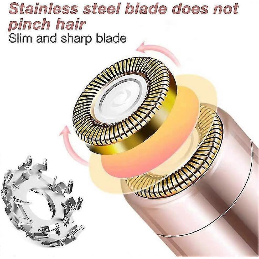 Elektrorasierer für Frauen, Elektrischer Augenbrauenhaarentferner, Tragbar Schmerzlos