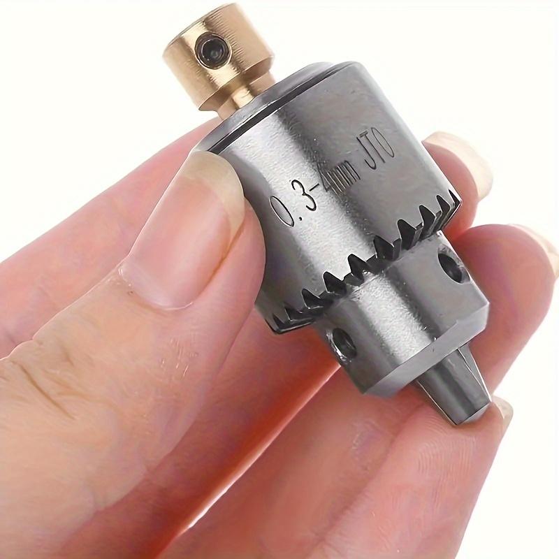4-Piece Set Micro Motor Drill Chuck Keyed Steel Metal Key Control Wrench 0.3-4mm 3.17mm Hand Drill Shaft Adapter