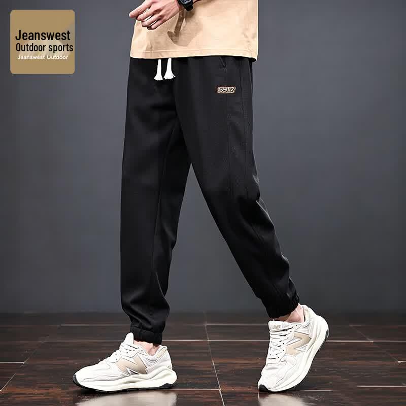 Jeanswest Men s Casual Outdoor Jogger Pants L чёрный