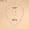 Elegant Rhinestone Necklace & Earring Set - Simple Bridal Jewelry Duo