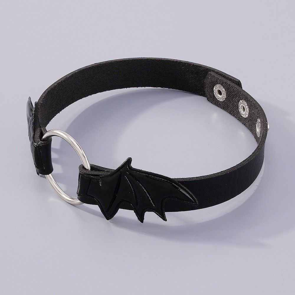 Fledermausflügel Halskette Gothic Halloween Accessoires Mode Leder Halsband Damen Mädchen