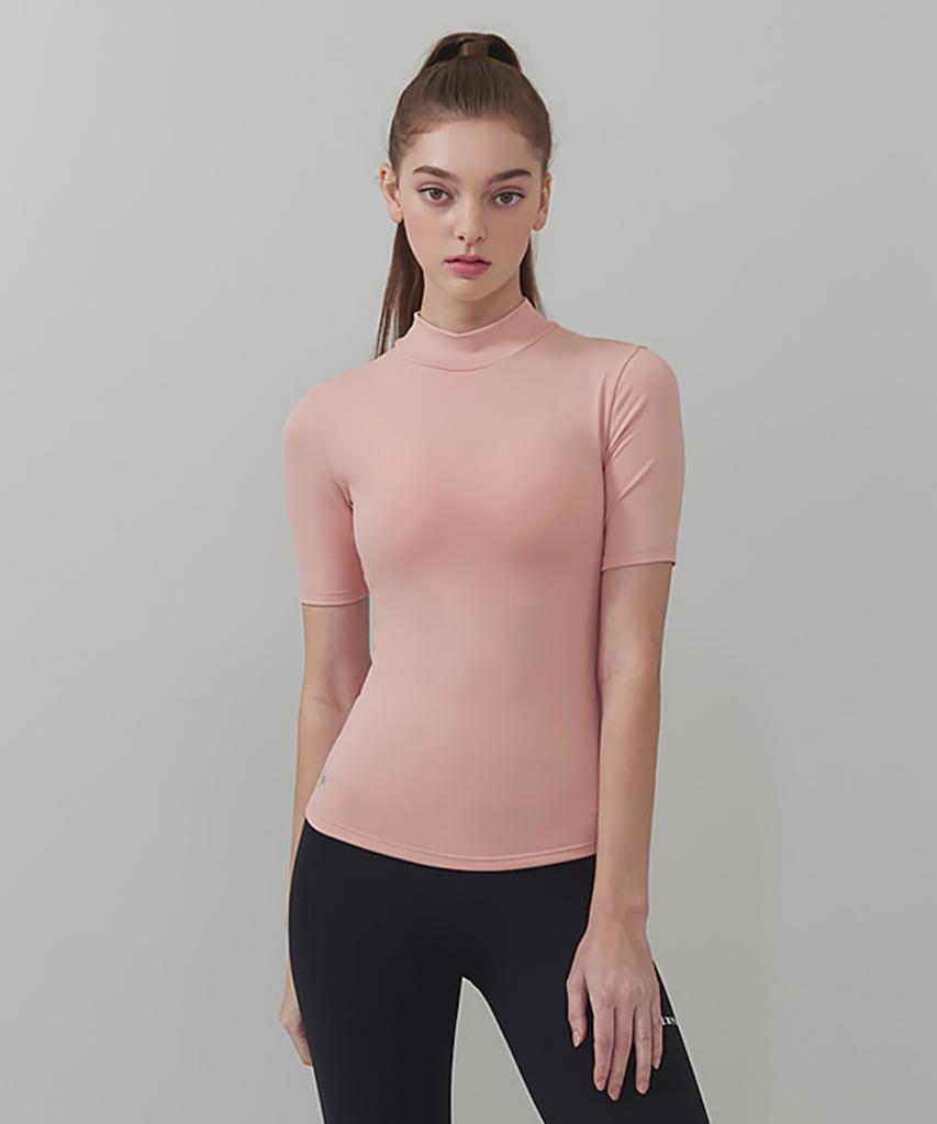 XEXYMIX Cotton-Like Perfect Fit Short Sleeve Pink Wood