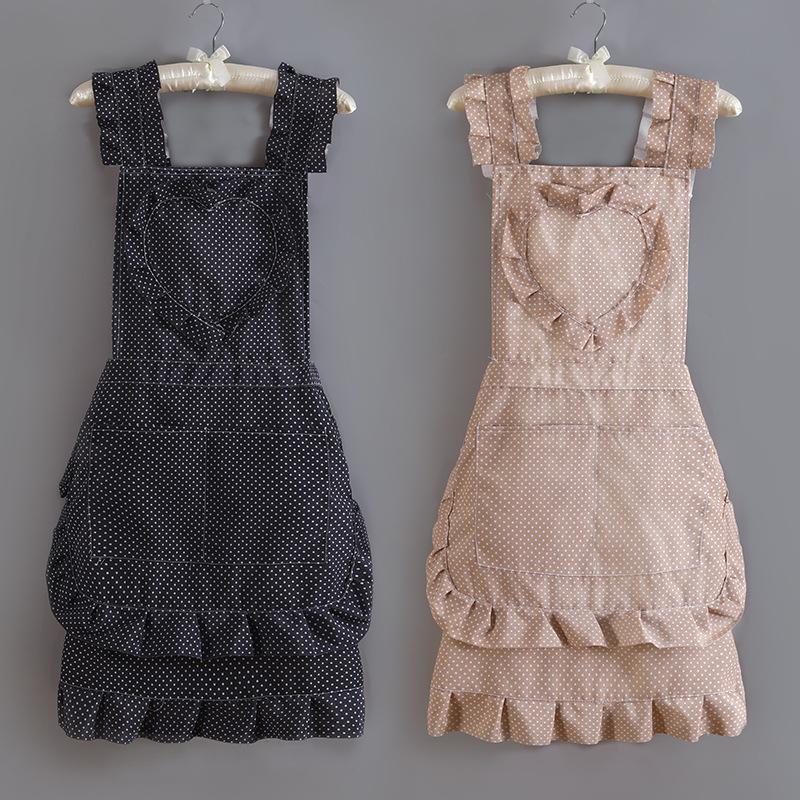 Cute Fashionable Princess Dress Apron Women’s New Korean Trend Kitchen Cooking Apron Breathable Anti-Stain Work Wear