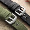 Canvas Watch Band 20mm 22mm 22mm Bracelet for Seiko Army Green Military Sports Strap for Men Women Wristband Belt Accessories