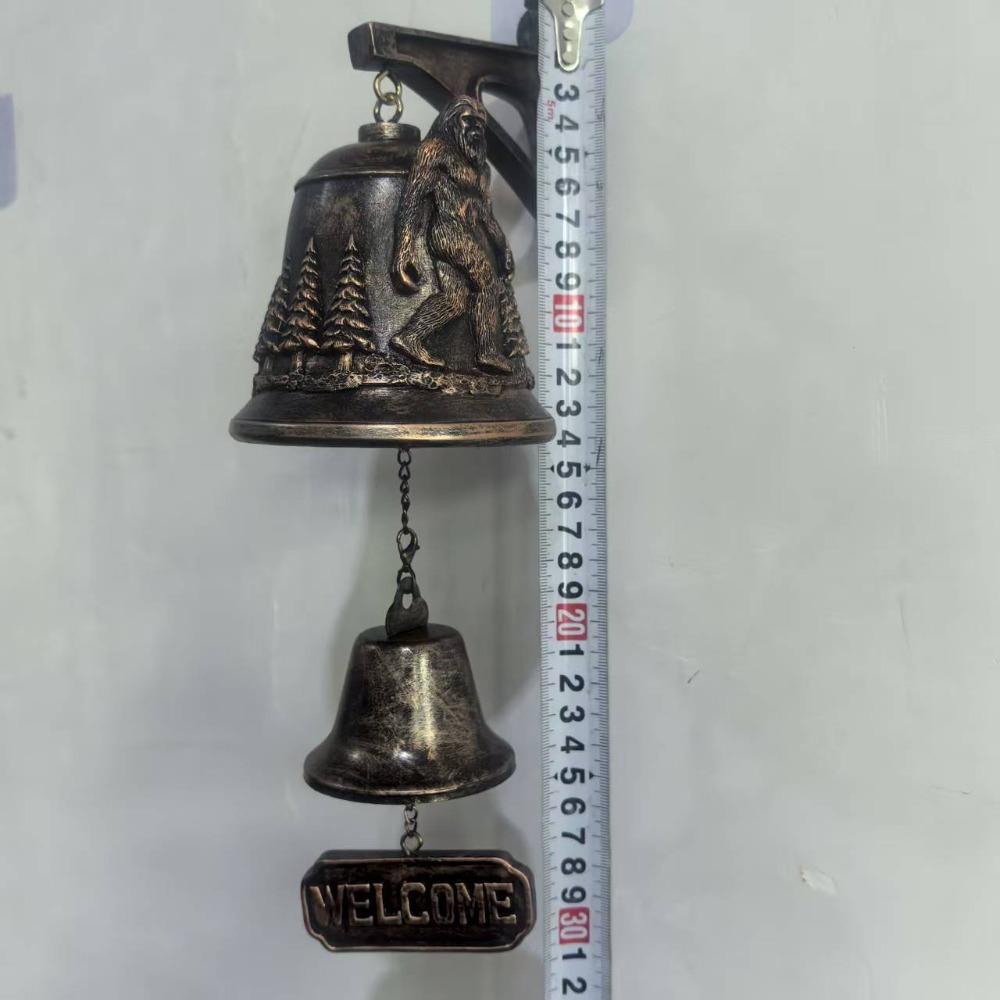 Witch Bell Witch Doorbell Wrought Iron Broom Witch Resin Potion Witch Doorbell