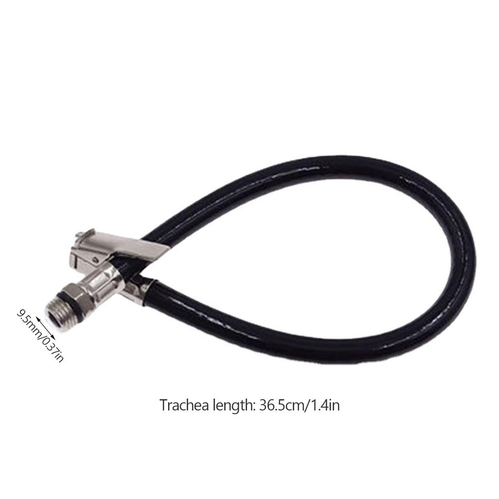 Black Tire Inflator Hose Tyre Hose Portable Air Compressor Pipe Rubber Air Rubber Hose For Car Motorbike