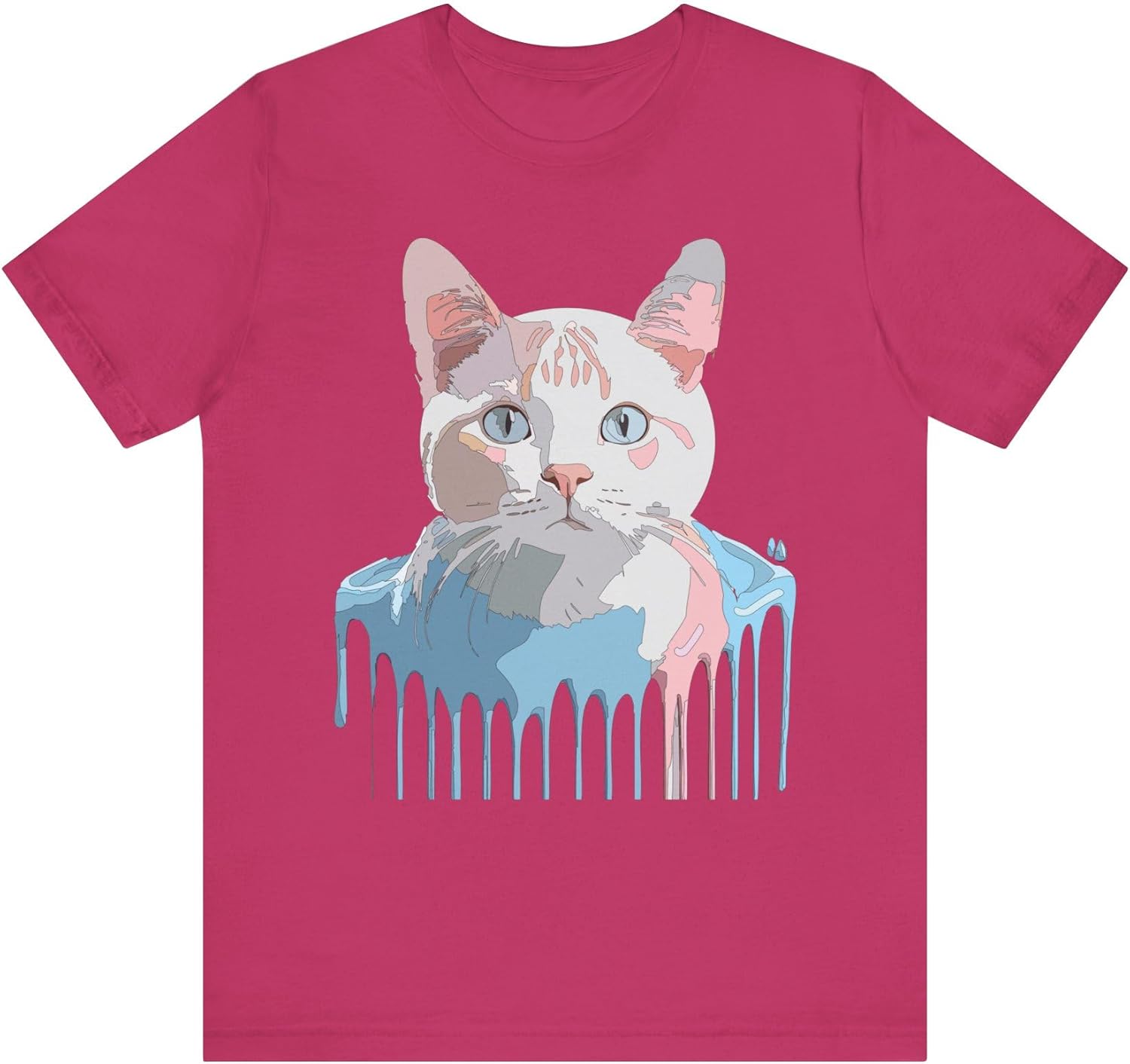 Cat Graphic Design Tee, Cat Shirt, Vintage Tees, Art Design T-Shirt, Animal Graphic Tee, Animal Shirts 1 S разноцветный