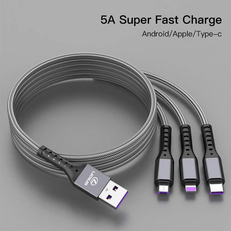 PEOB7 Car Data Cable 3 In1 Mobile Phone Charging Cable Fast Charge Typec For Lexus IS500 LS460 RC200 LM300 LX NX350h LC UX CT RZ450e