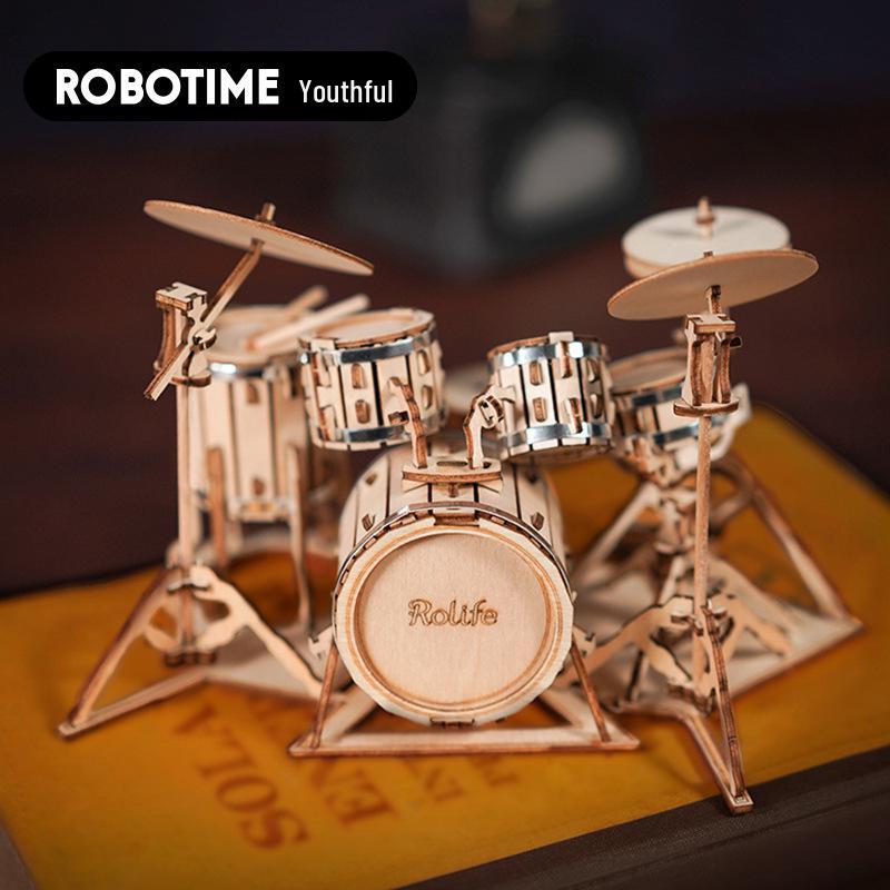 Robotime Wooden 3D Musical Instrument Puzzle DIY Toy Gift for Children