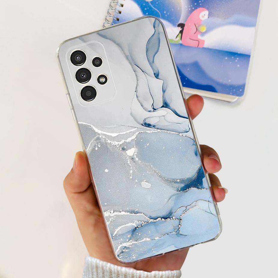 For Samsung Galaxy A13 Case A23 A33 A53 5G Cute Painted Cover Clear Silicone Soft TPU Phone Case For Samsung A53 A 13 23 33 Bags